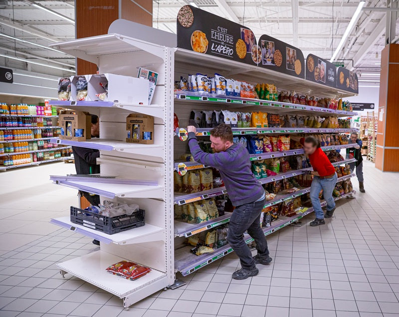 Platine standard Milpat - Pour déplacer vos gondoles de magasin